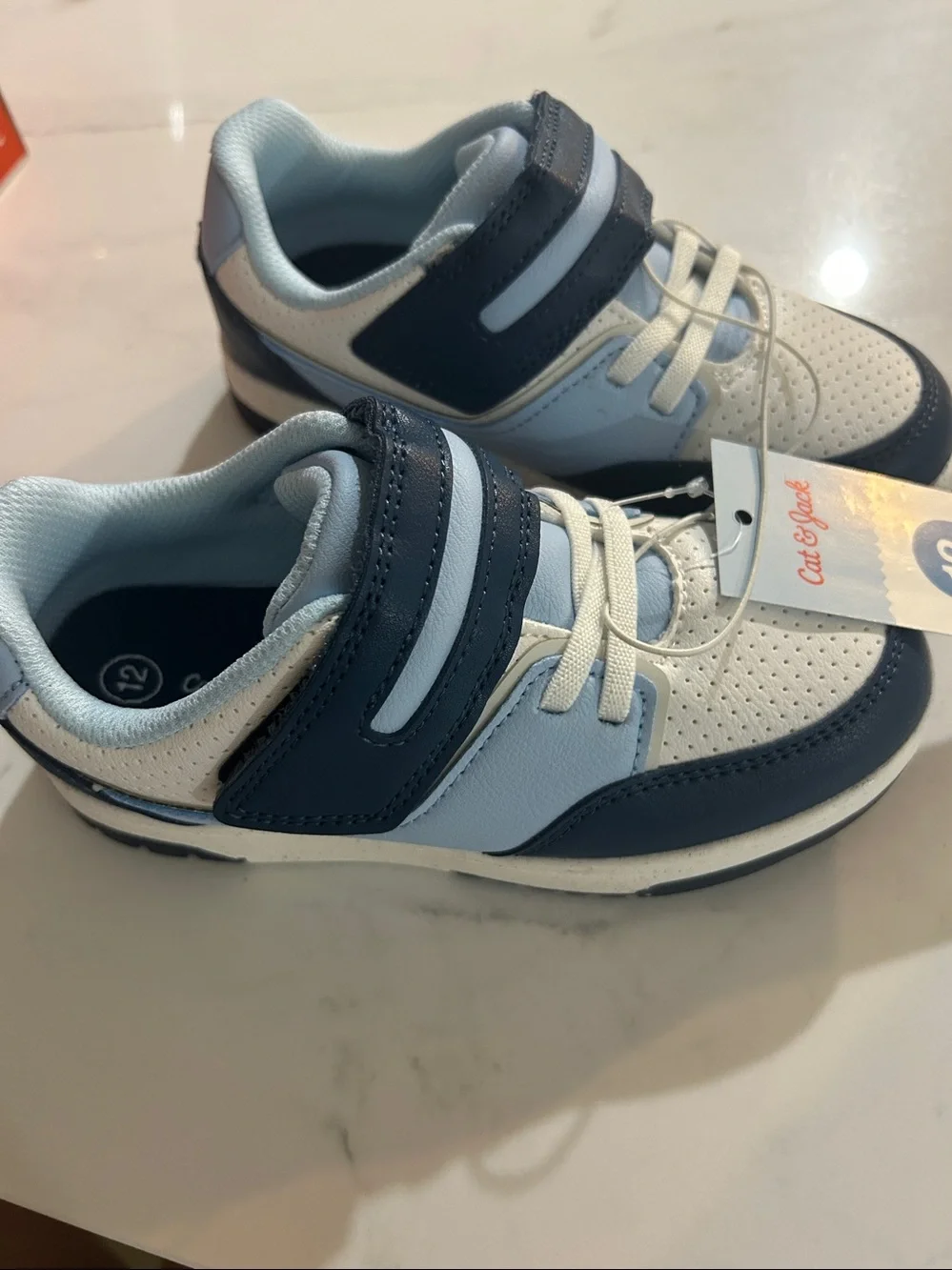 Cat & Jack Navy and Light Blue Kids Sneakers